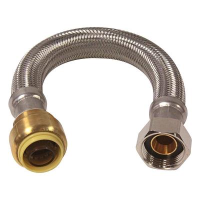 Plumbshop 1/4 in. Compression x 1/4 in. Compression x 72 in. Length Braided  Stainless Steel Ice Maker Supply Line PLS0-72IM F - The Home Depot