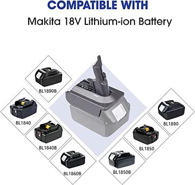 Dyson V6 Battery Adapter for Makita 18V Lithium Battery Converted to Dyson  V6 Battery
