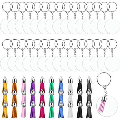 edealing 120 Pcs Acrylic Keychain Blanks,Acrylic Keyring Blanks with  Tassels,Includes 30pcs Acrylic Blanks,30pcs Colorful Tassels,30pcs Keychain  Rings and 30pcs Jump Rings for DIY Keychain Crafting - Yahoo Shopping