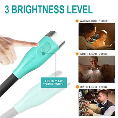 enclize LED Neck Reading Light, Book Light for Reading in Bed, Hands Free,  3 Brightness Levels, Lightweight Comfortable Design, Rechargeable, Long