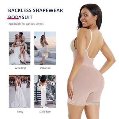 Backless Bodyshaping Bra, Shapewear Bodysuit, Built-in Bra Body