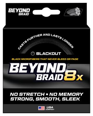 Beyond Braid 8X Ultra Performance 8-Strand Fishing Line - Blackout