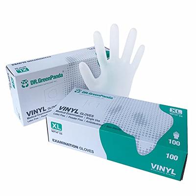 Clear Vinyl Exam medical grade clear vinyl exam gloves.