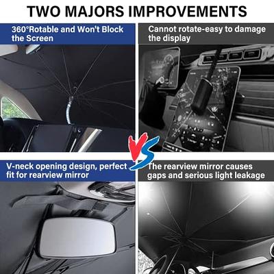 Car Windshield Sun Shade Umbrella Foldable Car Umbrella Sunshade Cover UV  Block Car Front Window, Protect Vehicle from UV Sun and Heat,Windshield Sun  Shade Easy to Use 