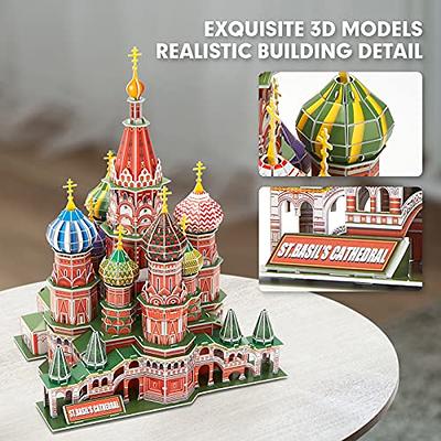  CubicFun 3D Puzzle LED Leaning Tower of Pisa with Colorful  Lights 3D Puzzles for Adults Model Kits Italian Building Crafts for Adults  Brain Teaser Architecture Desk Puzzle Gifts for Women Men 