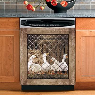 Dishwasher Magnet Cover,Farm Duck Dishwasher Covers For The Front,Farmhouse  Fridge Decal Magnetic Refrigerator Cover Decorative,23x26 - Yahoo Shopping