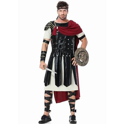 SBOJI Roman Soldier Costume for Adults, Brave Roman Gladiator Costume ...