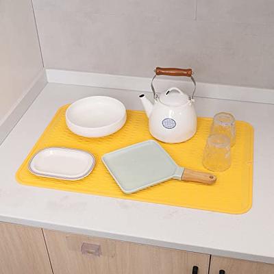 MicoYang Silicone Dish Drying Mat for Multiple Usage,Easy  clean,Eco-friendly,Heat-resistant Silicone Mat for Kitchen Counter or  Sink,Refrigerator or Drawer Liner White XXL 24 inches x 18 inches - Yahoo  Shopping