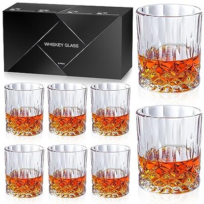 Drinking Glasses Set of 4 Highball Glass Cups by Glavers, Premium Glass Quality Coolers 17 oz Glassware Ideal for Water, Juice, Cocktails, and Iced
