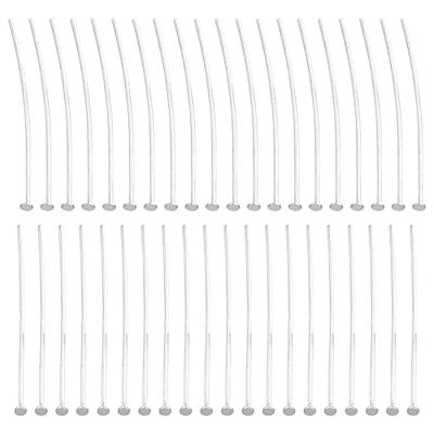 SUNNYCLUE 1 Box 40Pcs Sterling Silver Flat Head Pins 2.5cm Flat Head Pins  for DIY Jewelry Making Earrings Findings - Yahoo Shopping