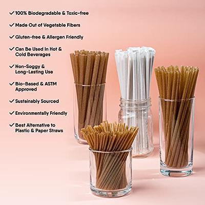 8.25 inch (6 mm Dia) Compostable PLA Straw