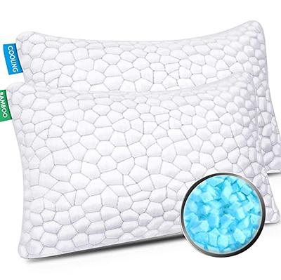 Shredded Memory Foam Pillows - Gel Pillow Queen Size Set of 2 - Gel Cooling  Memory Foam Pillows for Bed - Bed Pillows for Sleeping 2 Pack - Adjustable Queen  Pillows 2 Pack - Extra Firm - Yahoo Shopping