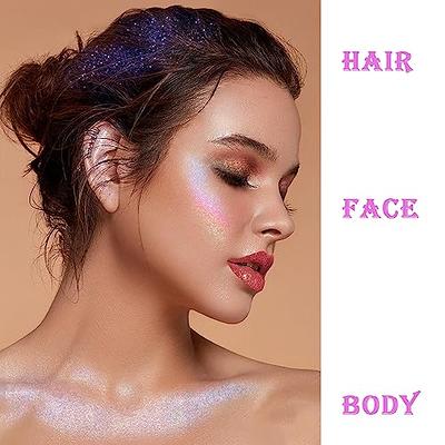 LANGMANNI Holographic Body Glitter Gel for Body, Face, Hair and