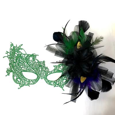 Mardi Gras Masquerade Eye Mask Ball Parade Prom Purple Green Gold