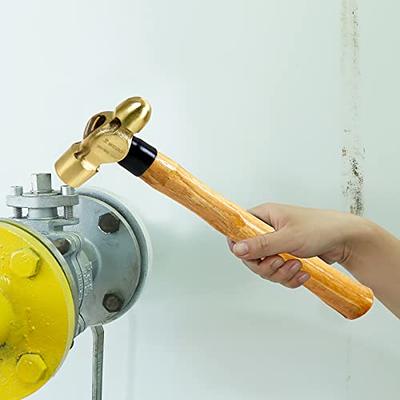 WEDO Brass Ball Peen Hammer 32 oz(2lb), Ball Pein Hammer with Wooden  Handle, Length 340mm(13), Die-Forged, Corrosion Resistant, DIN Standard