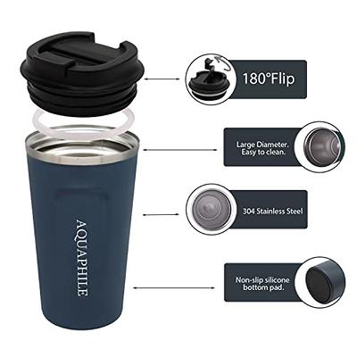 RTIC 40 oz Insulated Tumbler Stainless Steel Coffee Travel Mug with Lid,  Spill Proof, Hot Beverage and Cold, Portable Thermal Cup for Car, Camping,  Navy - Yahoo Shopping