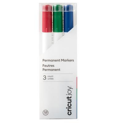 Cricut Joy Permanent Markers 1.0 mm, Red/Green/Blue, 3 Count