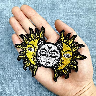 Funny Patches Iron On/Sew On, Cute Sun and Moon Patch, Cool Embroidered  Patches Applique for Clothes, Jackets, Vest, Backpacks, Hats, Jeans, DIY  Accessories Decoration - Yahoo Shopping