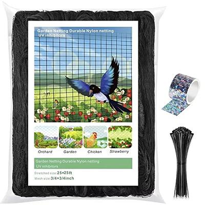 50' x 50' Anti Bird Netting for Poultry Quail Nets Chicken Net Barrier  Garden