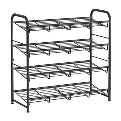 Earleane Free Standing Shoe Rack Shelf 16 Pairs Metal Shoe Storage Organizer  Unit Entryway Closet Dorm - Yahoo Shopping