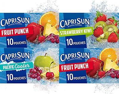 Capri Sun Fruit Punch, Strawberry Kiwi and Pacific Cooler Flavored with  other natural flavor Juice Drink Blend Variety Pack, 40 ct Box, 6 fl oz  Pouches 