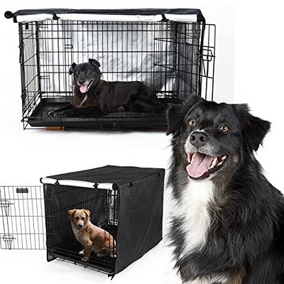 Dog Cage Pet Dog Tent Cover Breathable Pet Cage Mosquito Net Cover  Waterproof Indoor Outdoor Dog Crate Cover Pet Cage Accessories Dog Crate  (Size 