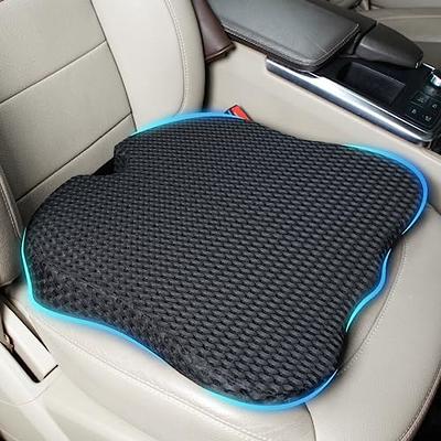 Lofty Aim Car Seat Cushion: 2-Pack Driver Cushions - Wedge Memory Black