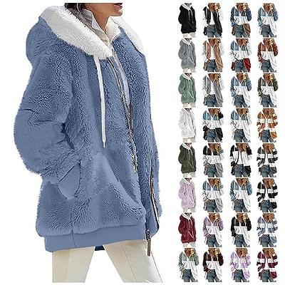 Winter Coats, Women's Coat Warm Shaggy Down Hooded Button Coat