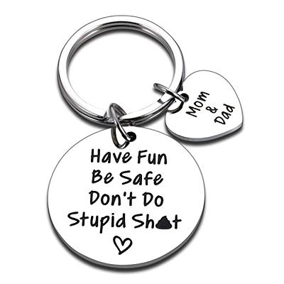 Nfyxcaz Funny Gifts Funny Keychain For Son Daughter from Mom Don't Do  Stupid Keychain Graduation Gifts - Yahoo Shopping