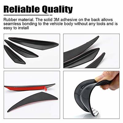 PQY 6PCS Universal Car Front Bumper Lip Splitter Exterior Soft