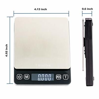 Teeter Totter (BW) Digital Scale, 100g/0.01g Stainless Steel Plate Digital  Scale, Electronic Scale Gram & Ounce, Small Food Scale, Herb Scale, Jewelry  Scale, Grain Scale Portable, Screen Light - Yahoo Shopping