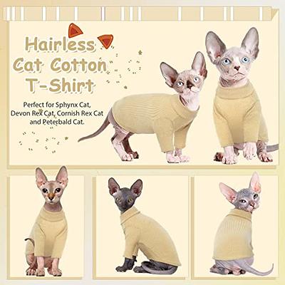 Hairless Cat Sweater  Sphynx Cat Clothes Turtle Neck, Sweaters