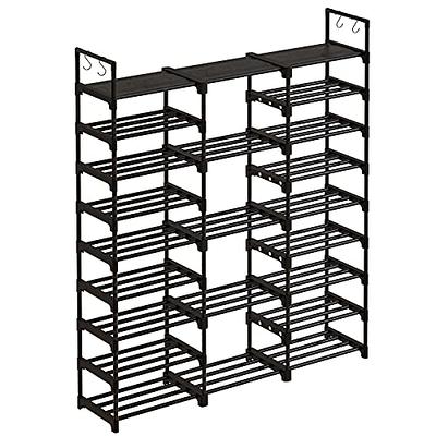 Metal Tower Shoe Rack Shelf Storage Organizer For Entryway, Hallway - Yahoo  Shopping