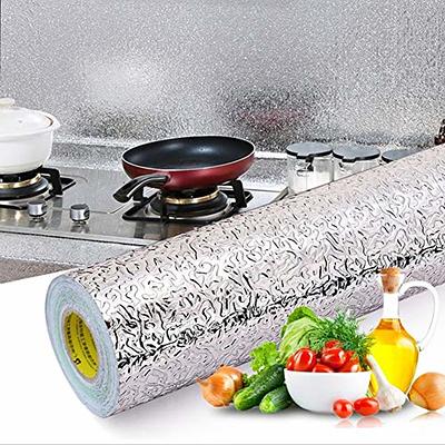 Stainless Steel Contact Paper Peel and Stick Metallic Wallpaper for Appliances Washing Machine Refrigerator Wrap Cover Removable Self Adhesive