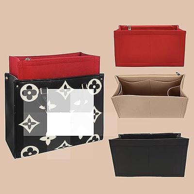 D.DUO Bag Purse Organizer With Zipper, Tote Organizer Insert For LV ONTHEGO  (L,(14.5x6.7x7.8),Red) - Yahoo Shopping