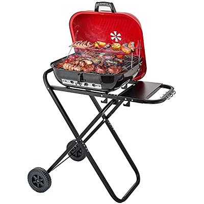 ACWARM HOME Portable Charcoal Grill, Small BBQ Smoker Grill, TableTop  Barbecue Charcoal Grill for Outdoor Camping Garden Backyard Cooking Picnic