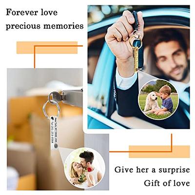 YESTIME Custom Keychain With Picture Text - Personalized Engraving Number  Name Anti-Lost Projection Keychains with Photos Inside, Projection I Love  You 100 Languages Key Chain Valentines Day Gifts - Yahoo Shopping