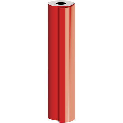 Red Matte Wrapping Paper - Short Mini Roll (26.3 Sq ft) - by Jam Paper