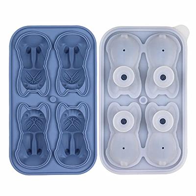 KFKAO Frenchie Bulldog Ice Cube Tray, A Set of 4 French Bulldog