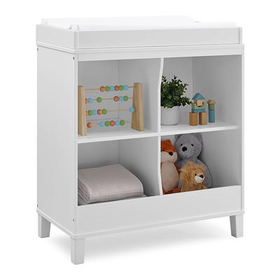 Delta Children Wilmington Changing Table with Pad, Grey