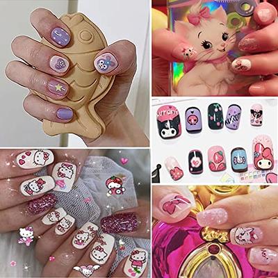 Cartoon Nail Art Stickers Cute Nail Decals Nail Art Supplies 3D Self  Adhesive Cute Cartoon Nail Design Stickers for Women Girls Cartoon Nail Art