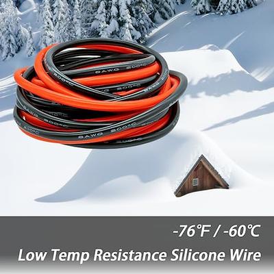 KVIZTY Flexible 6 AWG Silicone Wire 10ft Black, Primary High Temperature 6  Gauge Stranded Copper Wire Rated 392℉, 3200 Stranded 0.08mm Tinned Copper -  Yahoo Shopping