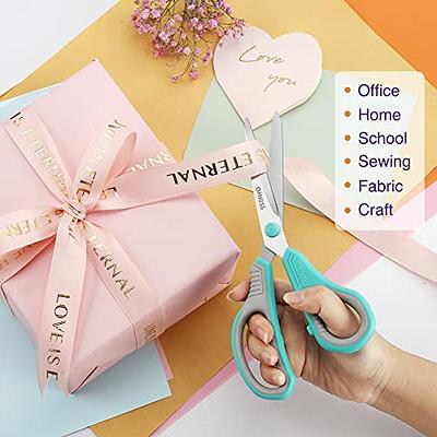 Scissors All Purpose, iBayam 8 Heavy Duty Scissors Bulk 3-Pack, 2.5mm  Thickness Ultra Sharp Blade Shears with Comfort-Grip Handles for Office  Home