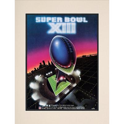 1987 Giants vs Broncos 10.5 x 14 Matted Super Bowl XXI Program