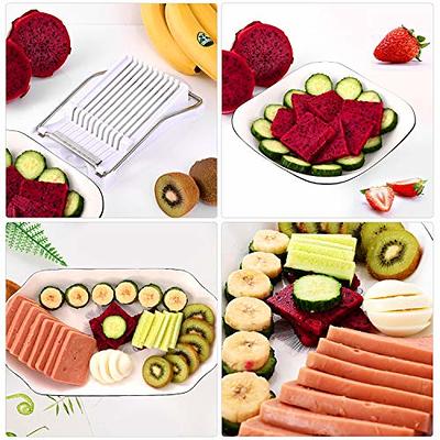 Slicer for Spam Lunchmeat Cheese Eggs Butter Banana-Useful Stainless Steel  Slicer for Kitchen-1 Piece in Color Box - Yahoo Shopping