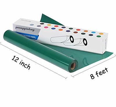 guangyintong Heat Transfer Vinyl for T-Shirts 12 x 8ft - Green HTV Vinyl  Roll Iron on-Easy to Cut &Weed, Glossy Surface (Green k6) - Yahoo Shopping