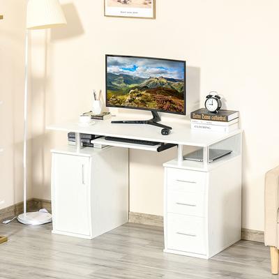 Tribesigns Computer Desk with 5 Drawers, Home Office Desks with Reversible  Drawer Cabinet Printer Stand, Industrial PC Desk with Storage, Rustic Study  Writing Table Workstation for Small Spaces - Yahoo Shopping