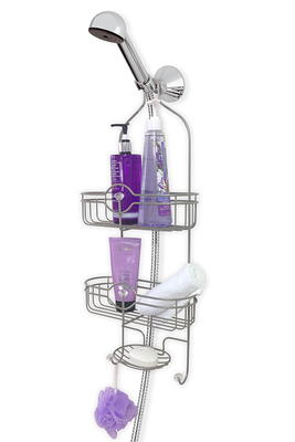 Splash Home Shower Caddy Bathroom Hanging Head Two Basket