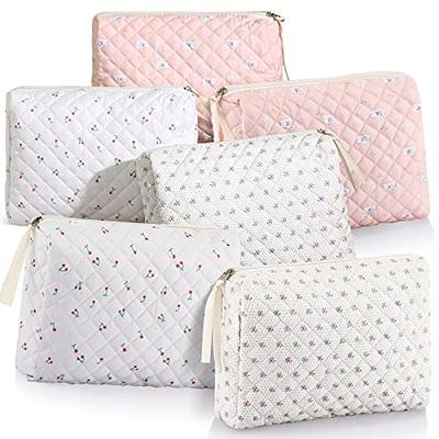 SOIDRAM 2 Pieces Makeup Bag Large Checkered Cosmetic Bag Blue Capacity  Canvas Travel Toiletry Bag Organizer Cute Makeup Brushes Aesthetic  Accessories Storage Bag for Women - Yahoo Shopping