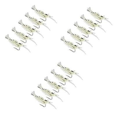 Gefischtter 40 Pcs Crawfish Lure Soft Plastic Worms Fishing Lures